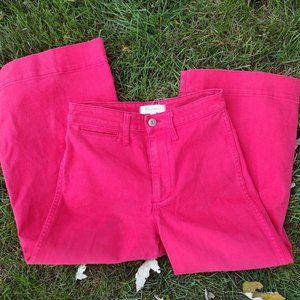 Madewell Slim Emmett Wide Leg Crop Pants Size 25P.